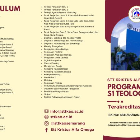 Program Studi S1 Teologi STT KAO